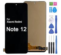 iYAiYO Pantalla Incell Digitalizador Pantalla Táctil Reemplazo Compatible con Xiaomi Redmi Note 12, 22111317I Pantalla Completa con Herramientas-Negro