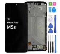 iYAiYO Pantalla LCD Digitalizador Pantalla Táctil Reemplazo Compatible con Xiaomi Poco M5s 2207117BPG Incell Pantalla Completa con Marco Negro