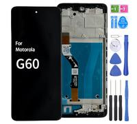 iYAiYO Pantalla LCD Digitalizador Pantalla Táctil Repuesto Compatible con Motorola G60 XT2135-1 Pantalla Completa con Marco Negro