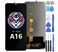 iYAiYO Pantalla LCD Digitalizador Pantalla Táctil Repuesto Compatible con Oppo A16 CPH2269 Pantalla Completa con Herramientas - Negro