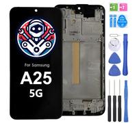 iYAiYO Pantalla LCD Digitalizador Pantalla Táctil Repuesto Compatible con Samsung Galaxy A25 5G SM-A256 Pantalla Completa Incell con Marco Negro