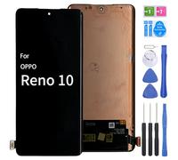 iYAiYO Pantalla LCD Pantalla Digitalizador Pantalla Táctil Recambio Compatible con Oppo Reno 10 CPH2531 OLED Pantalla Completa con Herramientas - Negro