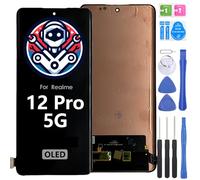 iYAiYO Pantalla LCD Pantalla Digitalizador Pantalla Táctil Reemplazo Compatible con Realme 12 Pro 5G OLED Pantalla Completa con Herramientas -Negro