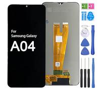 iYAiYO Pantalla LCD Pantalla Digitalizador Pantalla Táctil Reemplazo Compatible con Samsung A04 SM-A045F, SM-A045F/DS Pantalla Completa con Herramientas-Negro