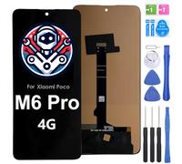 iYAiYO Pantalla LCD Pantalla Digitalizador Pantalla Táctil Reemplazo Compatible con Xiaomi Poco M6 Pro 4G Pantalla Completa Incell con Herramientas -Negro