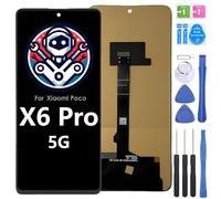 iYAiYO Pantalla LCD Pantalla Digitalizador Pantalla Táctil Reemplazo Compatible con Xiaomi Poco X6 Pro 5G 2311DRK48G, 2311DRK48I Pantalla Completa Incell con Herramientas-Negro