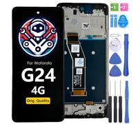 iYAiYO Pantalla LCD Táctil Repuesto Compatible con Motorola Moto G24 Original con Marco Reparación Pantalla Display Completa Digitalizador De Reemplazo con Herramientas