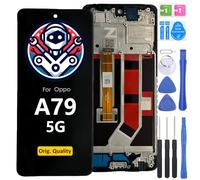 iYAiYO Pantalla LCD Táctil Repuesto Compatible con OPPO A79 5G Original con Marco Reparación Pantalla Display Completa Digitalizador De Reemplazo con Herramientas