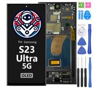 iYAiYO Pantalla LCD Táctil Repuesto Compatible con Samsung Galaxy S23 Ultra 5G SM-S918 OLED Pantalla Completa con Marco Negro