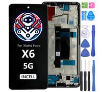 iYAiYO Pantalla LCD Táctil Repuesto Compatible con Xiaomi Poco X6 incell con Marco Reparación Pantalla Display Completa Digitalizador De Reemplazo con Herramientas