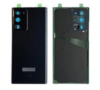 iYAiYO Tapa trasera de cristal con lente de cámara para Samsung Note 20 Ultra SM-N985F, SM-N985F/DS Parte de Repuesto de Carcasa Tapa de Batería Trasera con Adhesivo preinstalado-Negro