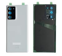 iYAiYO Tapa trasera de cristal con lente de cámara para Samsung Note 20 Ultra SM-N985F, SM-N985F/DS Parte de Repuesto de Carcasa Tapa de Batería Trasera con Adhesivo preinstalado-Blanco
