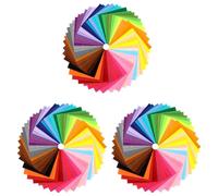 Iyalezirk 120 Piezas Cuadrados de Tela de Fieltro DIY Fieltro Colores Surtidos Textiles Telas Borrosas para Costura de Álbumes de Recortes