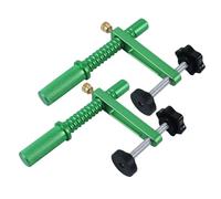 Iyalezirk 2 Abrazaderas para Perros de Banco, Abrazaderas para Orificios para Perros para Carpintería, Abrazadera para Perros de Acción Rápida de Aleación de Aluminio Ajustable de 19 mm