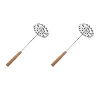 Iyalezirk 2 moldes Bunuelos con mango, creador de rosetas suecas, timballes, rosetas, galletas, molde para gofres en aluminio