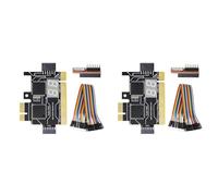 Iyalezirk 2 x Analizador LPC Depuración Card PCI PCI-e Post Test Kit Tarjeta Diagnóstico Placa Base J04