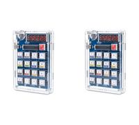 Iyalezirk 2 x Kit para ejercicios de soldadura, kit calculadora DIY de 6 dígitos calculadora de mesa USB/A batería Kit electrónico para proyectos de soldadura