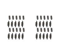 Iyalezirk 20 Pares de Conectores Pin Pogo MagnéTicos con Resorte 3 Posiciones Imanes Paso 2.3MM Agujeros Pasantes Sonda Macho Hembra