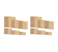 Iyalezirk 24 hojas de resina con letras, con números pequeños, alfabeto, aleación, autoadhesivas, 3 mm / 4,5 mm de