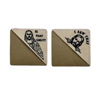 Iyalezirk 2PCS Is That Smut - Peeking Jesus - Página Triangular de Fieltro Bordada, Marcapáginas de Esquina Cosida, Regalo para Amantes del Libro, Día de Pascua