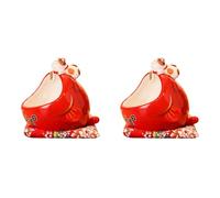 Iyalezirk 2X Caja de CeráMica para Dulces de de la Suerte, Caja de Almacenamiento para Gatos de Suerte, Caja Dinero, DecoracióN del Hogar para Atraer Riqueza y Buena Suerte