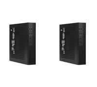 Iyalezirk 2X DX01 Thin Mini ITX Desktop Computer Chasis Thin Half Height Computer Chasis Portable Desktop Computer Case