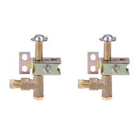 Iyalezirk 2X el Soporte de Llama Unidireccional del Quemador Piloto Puede Tener un Conjunto de Piloto Pesado de Propano/Butano de 2 Orificios para Gas Natural o LP