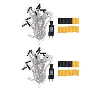 Iyalezirk 2X Eliminador de Baterías AA 10 en 1 Reemplazo de Baterías AA Adaptador de Corriente Enchufe de la UE