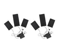 Iyalezirk 2X Pasta Caliente USB Almohadilla CalefaccióN Fibra Carbono Calentamiento RáPido Almohadilla Calentamiento CalefaccióN por Chaleco One Drag Three Almohadilla CalefaccióN