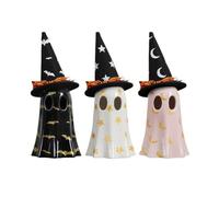 Iyalezirk 3 Piezas Decoración Fantasmas Halloween, Decoraciones Fantasmas Halloween, Decoración Fantasmas Interior con Sombrero para la Decoración del Hogar Halloween Otoño