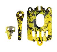 Iyalezirk 3 unids/set DIY Shell modificado para eléctrico cortapelos Accesorios Barbero Cortacésped caja del motor cubierta interruptor-amarillo