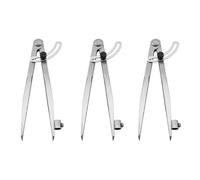 Iyalezirk 3 x Brújula de 8 pulgadas, herramienta de seguimiento para divisores de ala de precisión de 200 mm con portalápices para geometría, madera, metal y