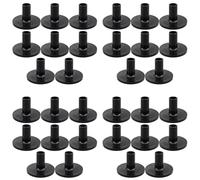 Iyalezirk 32Pzs Manguitos de Platillos 38x26mm Negro Reemplazo de Manguitos de Platillos Tambor para Estante Kit de Tambor