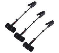 Iyalezirk 3X Soporte de Micrófono de Saxofón para Instrumento de Viento Soporte de Micrófono Soporte Duradero Micrófono Mini Soporte de Montaje de Choque