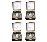 Iyalezirk 4 x Campana mágica de la Navidad, recuerdo de Navidad, campana mágica de la casa, recuerdo para la casa con árbol de Navidad