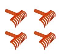 Iyalezirk 4X Cabezas de Rastrillo para Aceitunas, Rastrillo de 9 Dientes, Pala de Plástico Multiusos, Rastrillo para Recoger Aceitunas, Herramientas de Jardinería, Diámetro Interior de 2,5cm