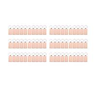 Iyalezirk 60 Piezas de de Madera Rectangular En Llaveros de Madera de Bricolaje Etiquetas para Llaves Que Pueden Grabar Regalos de Bricolaje