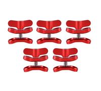 Iyalezirk 6X Accesorio de Camara Clip de Mariposa de Bola de Luz de Buceo Abrazadera de Brazo Montaje de Aluminio para 3 + / 4/5 Gitup SJ6000 Camara Rojo