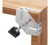 Iyalezirk Abrazadera de Ángulo Recto de Acero Inoxidable Quick Clip de 90 Grados, Ajustable, con Localizador de Fijación Auxiliar de Esquina.