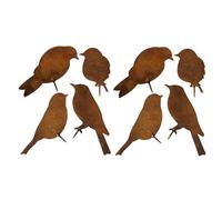 Iyalezirk Adornos de Pájaros de Metal, de Hierro, Forma de Pájaro, Escultura Artística de Silueta, Decoración del Hogar, Decoración de Valla de Jardín Al Aire Libre