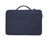 Iyalezirk Bolsa de Laptop para Hombres y Mujeres, Bolsa del Forro del Cuaderno, Bolsa Impermeable Universal de Tela Oxford Azul Oscuro