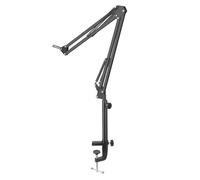 Iyalezirk Brazo Articulado para Micrófono Modelo con Aumento de de 35 cm con Soporte de Mesa para Podcasting, Videojuegos, Radio y Audio de Estudio,B