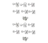 Iyalezirk Clavijas de Afinación de Cuerdas de Guitarra Eléctrica de Estilo Vintage 12R Clavijas de Máquina para para