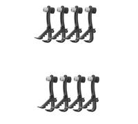 Iyalezirk Clip para micrófono para batería a prueba de golpes, 8 piezas, kit de micrófono para batería ajustable y soporte para micrófono para soporte de micrófono, abrazadera para micrófono universal