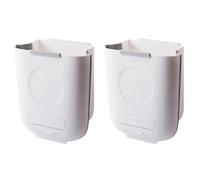 Iyalezirk Cubo de basura de cocina colgante, cubo de basura plegable, pequeño cubo de basura plegable de plástico , duradero, fácil instalación