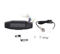 Iyalezirk Cuentakilómetros universal para moto, cuentarrevoluciones, indicador de aceite, pantalla HD, medidores digitales, cuadro instrumentos, indicador de dirección (C) duradero