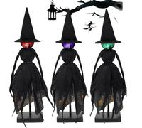 Iyalezirk Decoraciones de Halloween para interiores, figuritas fantasmales de brujas para decorar chimenea, estante y mesa, figuras de colección.