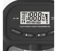 Iyalezirk Entrenador de Fuerza de Agarre con Dinamómetro de Mano: Comprobador Electrónico de Fuerza de Agarre de Mano, Fortalecedor de Agarre de 265 Libras/120 Kg, y Negro