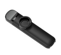 Iyalezirk Flauta Portátil con Cordón, Divertido Silbato Musical, Alegre Silbato Musical, Regalo para Niños y Niñas, Color Negro.