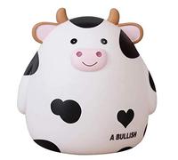 Iyalezirk Hucha, hucha linda vaca para niños y niñas, hucha irrompible para niños, cumpleaños infantiles, blanca